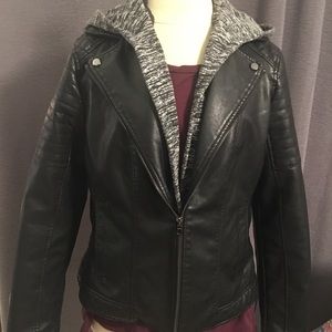 Black Faux Leather Jacket